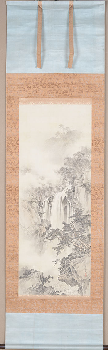 �X��@�\���@Morikawa Sobun�^�ĎR�e�z�@Waterfall in summer mountain