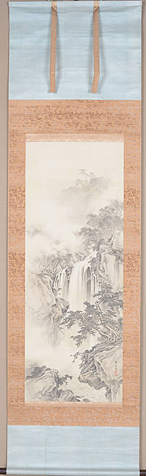 森川　曾文　Morikawa Sobun／夏山瀑布　Waterfall in summer mountain