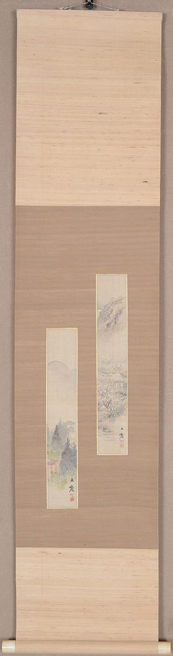 ����@���ف@Shiokawa Bunrin�^�����Z�����Z���@Every month tanzaku for six scrolls