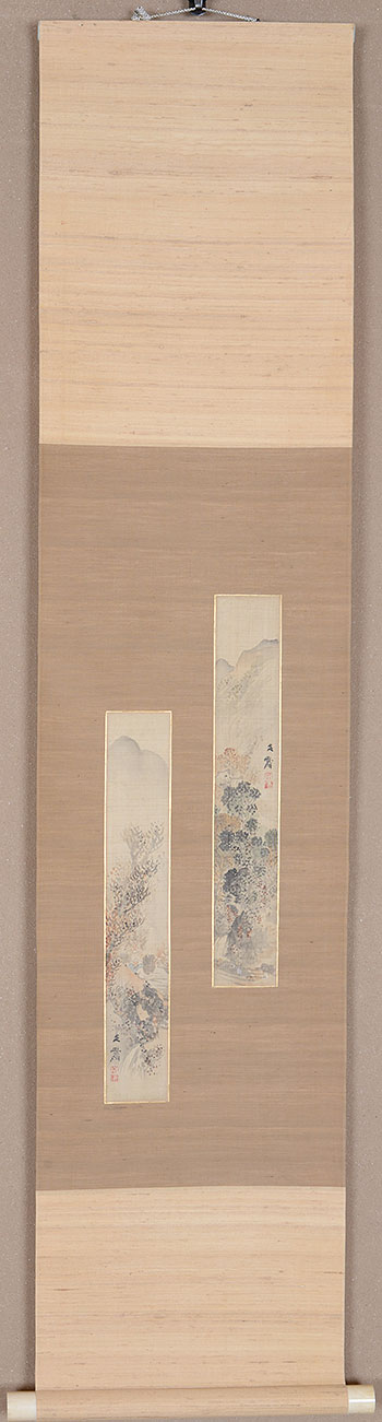 ����@���ف@Shiokawa Bunrin�^�����Z�����Z���@Every month tanzaku for six scrolls