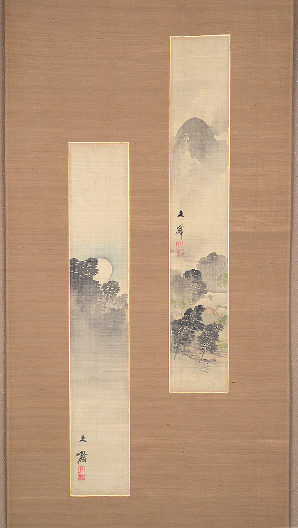 ����@���ف@Shiokawa Bunrin�^�����Z�����Z���@Every month tanzaku for six scrolls